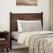 Tête de lit de remplacement chêne marron 75 cm bois d'ingénierie et acier