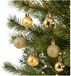 Cosy & Trendy 20x stuks petites boules de Noël en plastique or 3 cm mat/brillant/pailleté