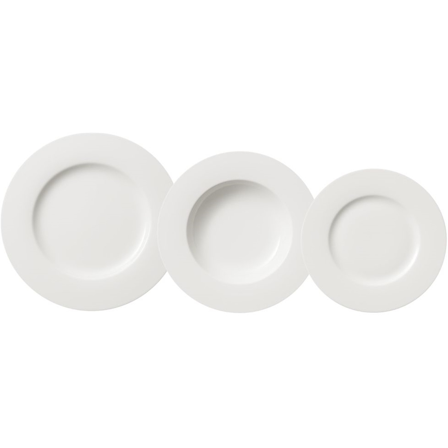 Villeroy & Boch twist white diner serviesset, 18-delig wit