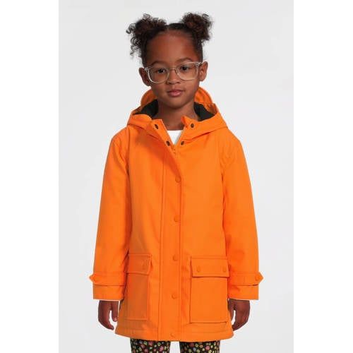 Anytime regenjas met voering oranje