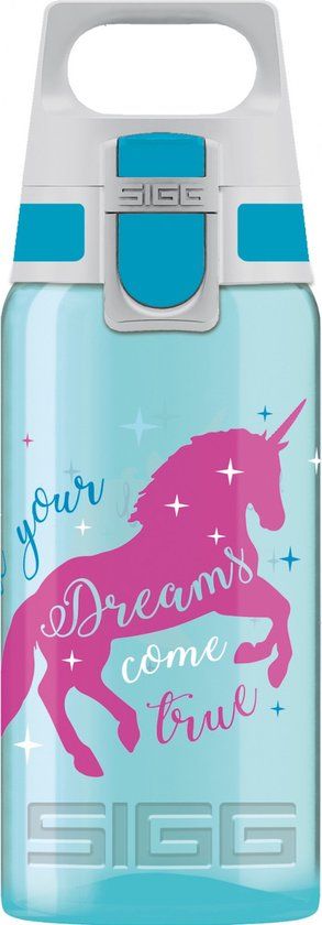 SIGG VIVA ONE Unicorn Drinkfles - 0.5L - Blauw
