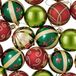 vidaXL Kerstballenset - 30 st - Rood, groen en goud - Ø 6 cm - Kunststof