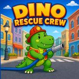 Dino Rescue Crew Dinosaur Coloring Book for Kids Ages 4-8
