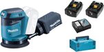 Makita DBO180RMJ 18V Excentrische Schuurmachine Set (2x 4.0Ah) - 125mm