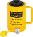 VEVOR 60T 2" hydraulische cilinder Jack holle enkelwerkende hydraulische cilinder 50 mm hydraulische hefcilinder voor Rigger-fabrikanten (60T 2" hol)
