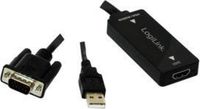 LogiLink CV0060 Video Converter - VGA to VGA - 0.45m - Black