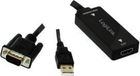 LogiLink CV0060 Video Converter - VGA to VGA - 0.45m - Black