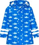 Playshoes Kinderen Regenjas Haai ongevoerd, Wind- en waterdichtr Regenjas, 140