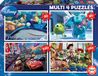 Educa - Disney Pixar Cars 4-in-1 Puzzelset 50+80+100+150 stukjes