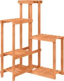 vidaXL Plantenstandaard - 62,5x61,5x101,5 cm - Massief Vurenhout