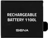 Sena 1100l Batterie rechargeable Transparente