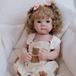 Poupée bébé reborn, modèle fille, 46 cm, silicone, réaliste, avec accessoires