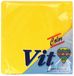 Vit - Kleur, servetten dubbele doek, kleur geel - 25 stuks