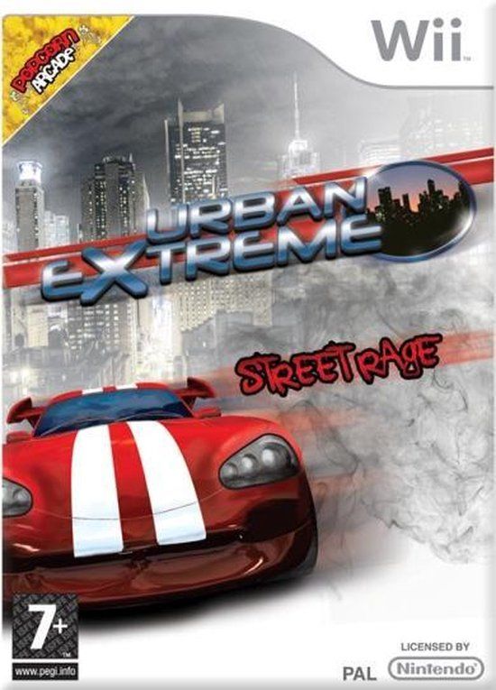 Merkloos Urban Extreme: Street Rage Nintendo Wii Race DVD-ROM