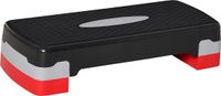 HOMCOM stepboard - in hoogte verstelbaar - 68L x 29B x 15H cm - rood