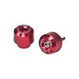 PU-tegengewichten, Puig PU-tegengewichten, aluminium, kort, voor Yamaha, rood