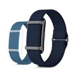 KSIX Vitalis Go Bracelet connecté sans écran, avec suivi de la fréquence cardiaque, de l'oxygène, de la température, du sommeil et du stress, étanchéité 5 ATM, autonomie de 40 jours, 2 bracelets bleu