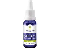 Vitakruid CBD Olie 5% Full Spectrum 10 ml