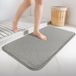 Tapis de bain antidérapant microfibre 40x60cm gris