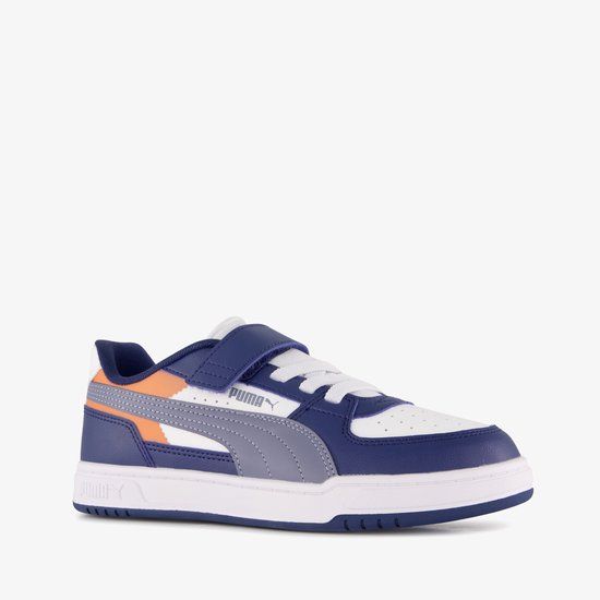 Puma Caven III Block Sneakers Junior Blauw/Wit/Oranje