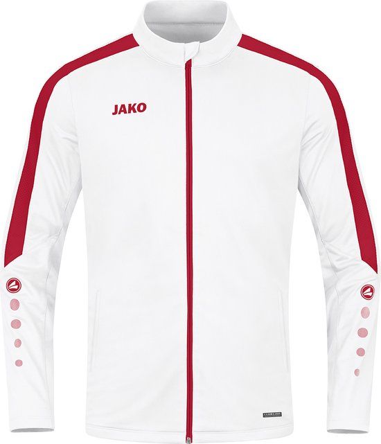 JAKO Power Polyestervest - Wit/Rood - Maat L - Heren