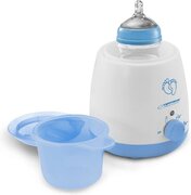 Esperanza ekb002 flessenwarmer - voor iedere babyfles - wit/blauw