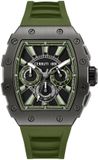 Cerruti 1881 Chronograaf Gubbio Heren Polshorloge Groen Rubber Band 47mm