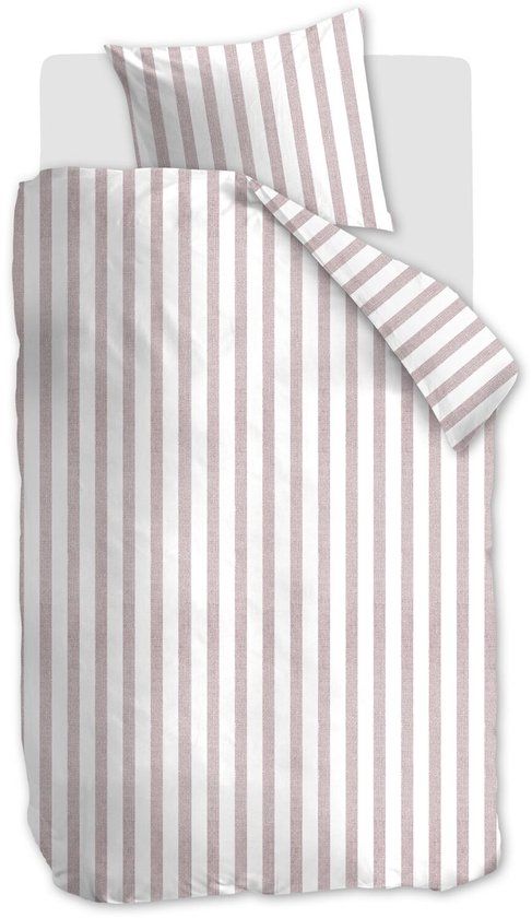 Ambiante Ally dekbedovertrek - Eenpersoons - 140 x 200/220 cm - Zachtroze
