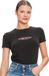 Guess Jeans Gj Cn Slim American Tr T-shirt Met Korte Mouwen Zwart S Vrouw
