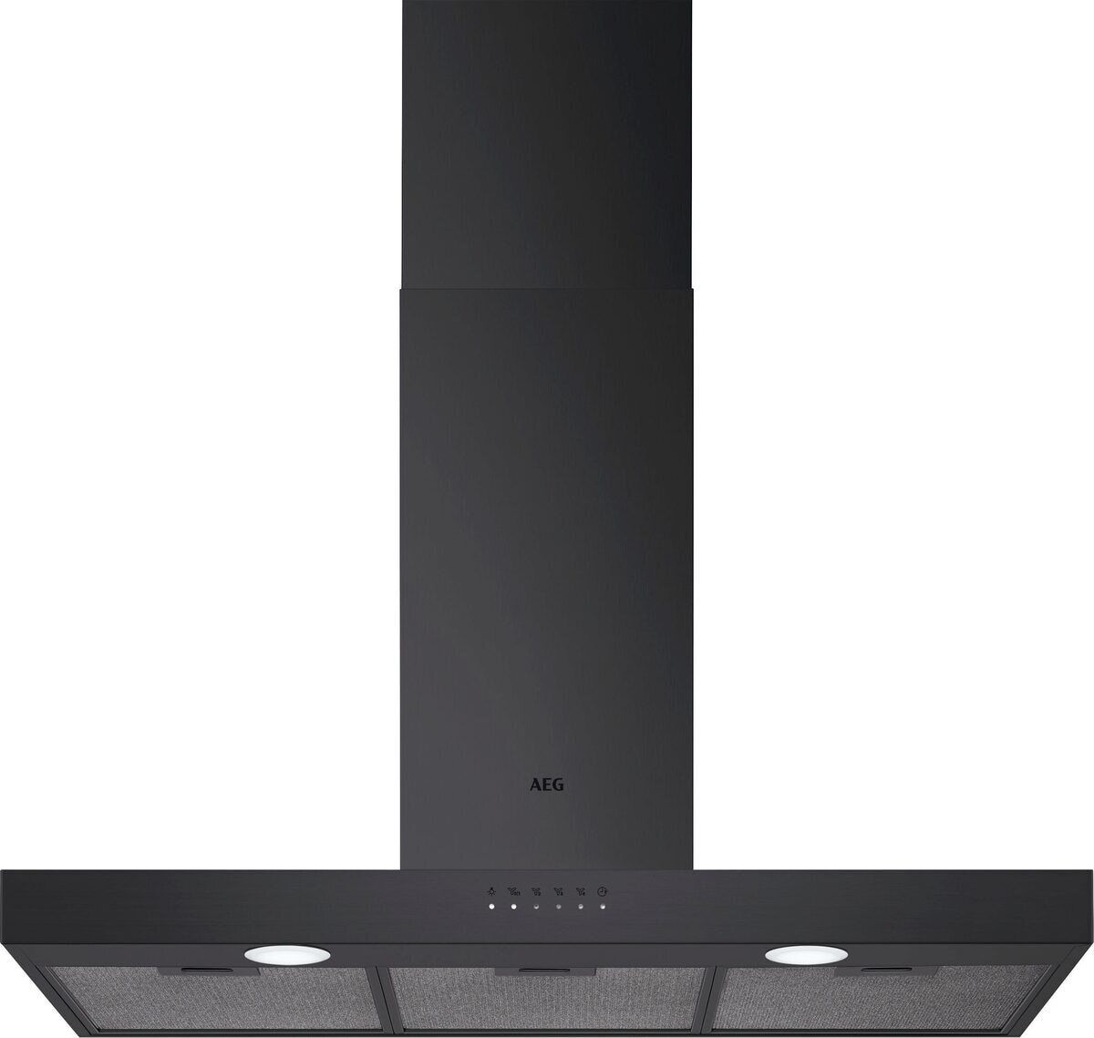 AEG DBE5971R - 90 cm Wandschouw Afzuigkap - Mat Zwart - 700 m³/h