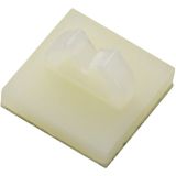 TRU COMPONENTS 4.1 mm socle de fixation auto-adhésif 1572176 diamètre de câble (plage) 4.60 mm (max) naturel 1 pièce(s)