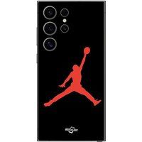 Maniacase Beschermhoes Samsung Galaxy S25 Ultra Jordan logo 23 nike basketbal couleur rouge