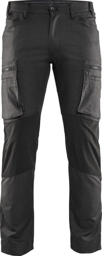 Blåkläder Service Werkbroek Stretch 1459-1146 - Donkergrijs/Zwart - Maat 56