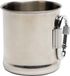 Bo-Camp - Kroes - Met karabijnhaak - RVS - Zilver - 300 ml