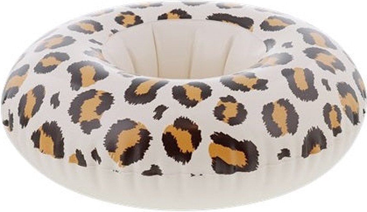 Gadgetpoint! Drankhouder Panterprint Opblaasbaar - 8720812807711