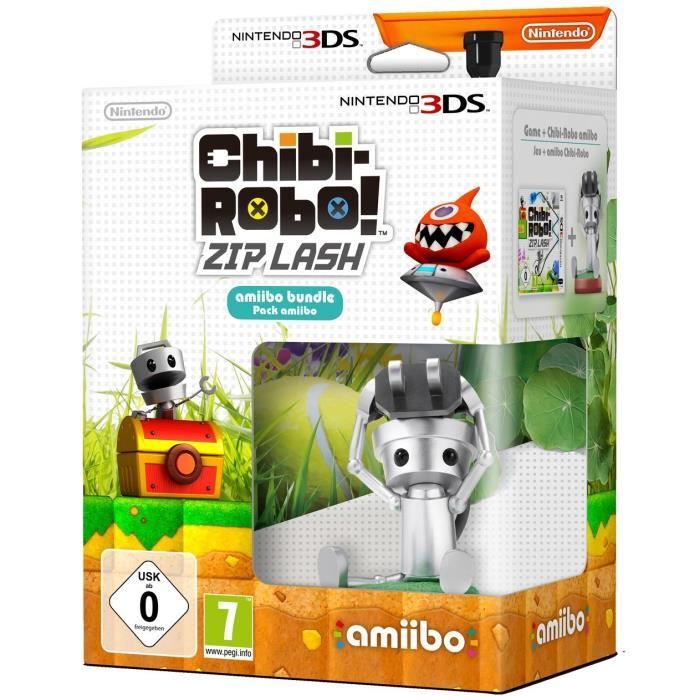 SALTOO Chibi-Robo! + Zip Lash amiibo bundel - NEW 3DS Nintendo 3DS