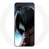Maniacase Hoesje voor Samsung Galaxy A22 5G Mikasa Ackerman Aanval van de Titanen Manga Anime