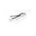 CHACON Designministekkerdoos met zwart-wit stoffen snoer, 3 x 16 A – 1,5 m