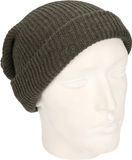 Myrtle Beach Basic beanie muts lang grijs voor heren
