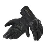 REBELHORN Hunter Lady Motorhandschoenen voor dames, leer, hardcover, perforatie, vingerzones, anatomisch design, touchscreen