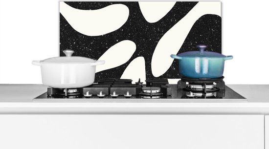 KitchenYeah Spatscherm keuken - Minimalisme - Plant - Abstract - 70x30 cm - Aluminium