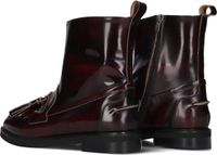 Stefano Lauran 12219 Enkellaarsjes Dames Rood Leer Maat 37,5