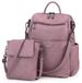Omgoods - Sac à dos pour femmes, modèle Vogue, avec bandoulière - Similicuir, imperméable, 12 compartiments