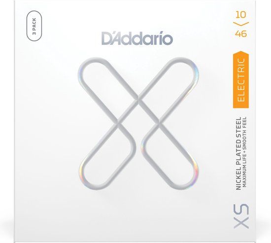 D'Addario XSE1046 XS 10-46 - 3-Pack - Elektrische gitaarsnaren