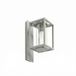 Lucande Ferda Applique d'extérieur, E27, IP44, Gris clair, Verre