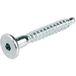 Häfele Raccord en une pièce Confirmat tête cylindrique pour Ø de perçage 5 mm acier avec six pans creux SW4 galv.