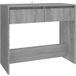 Sonoma Gris Table Console, Table D'Appoint, Bout De Canapé, Meuble D'Entrée 89x41x76,5 cm Bois d'ingénierie