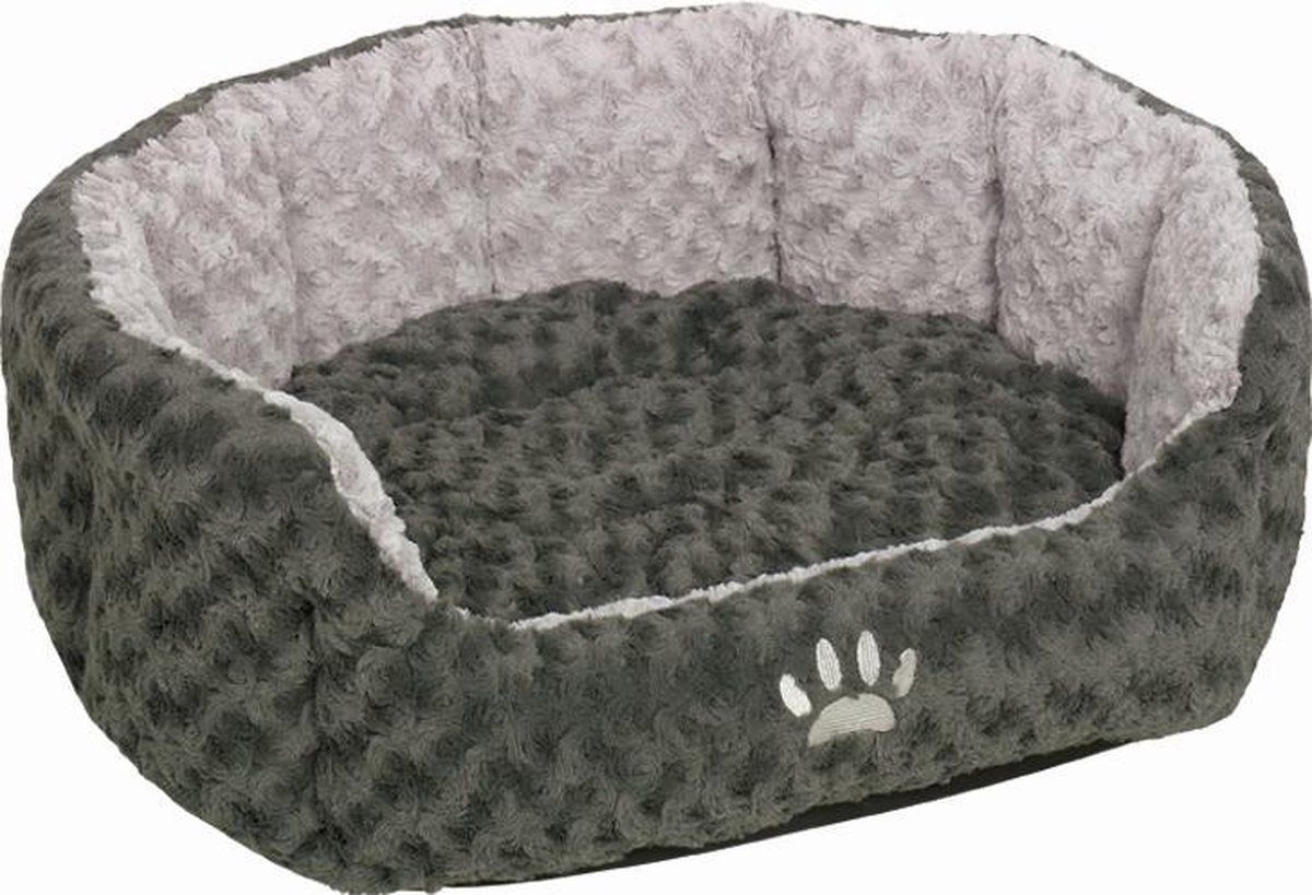 Nobby comfortbed ovaal seoli grijs - 45 x 40 x 19 cm