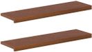 vidaXL - Trap - Tread - 2 - st - 90 - x - 25 - x - 2 - cm - Donkerbruin - Massief - Eikenhout