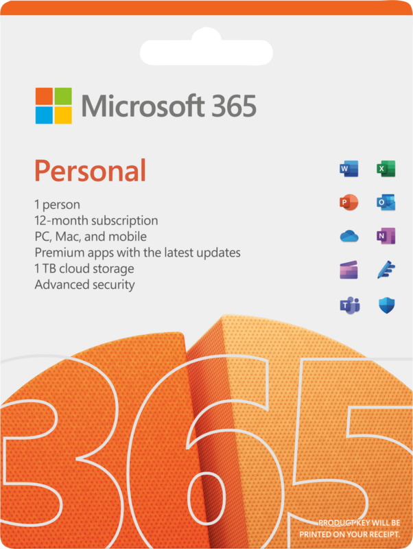 Microsoft 365 Personal - 1 jaar - Mac - Meertalig